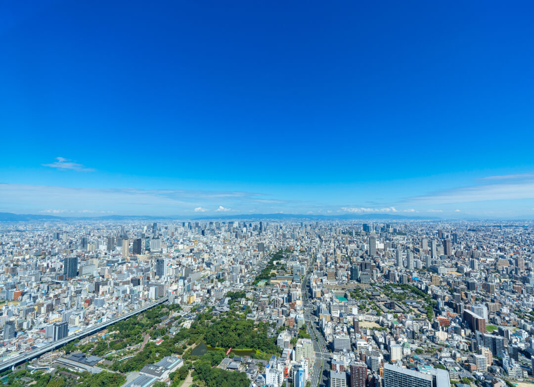 大阪府の街並み