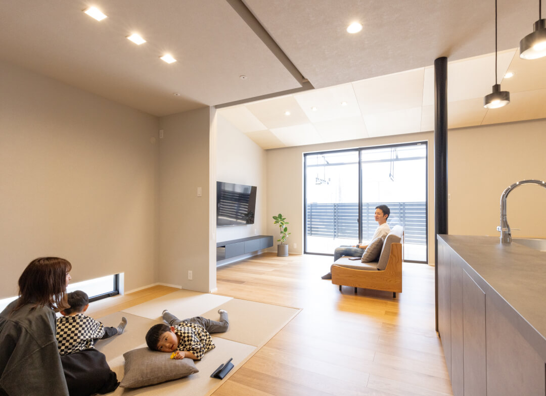 バリアフリーのリビング